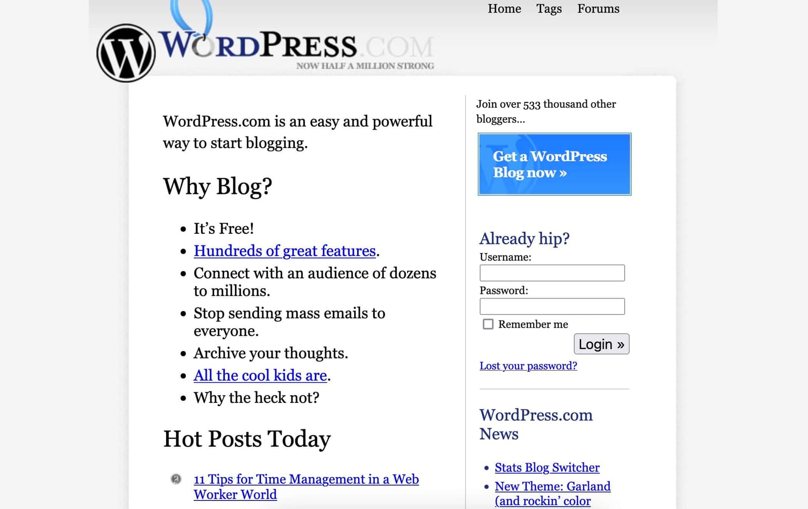 Nuevo diseño en Wordpress.com