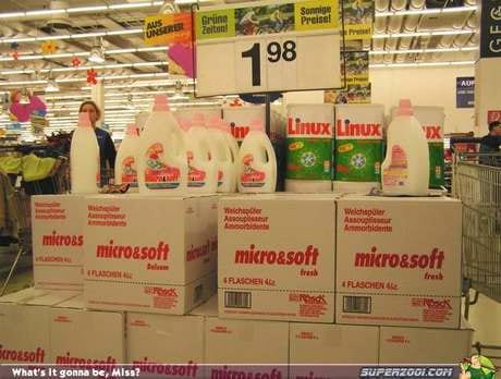 Detergente micro&soft y Linux