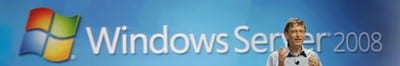 Windows server 2008 con Bill Gates