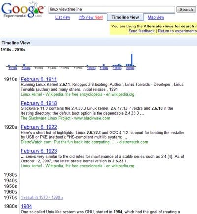 Google con 100 años