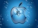 apple bajo el agua