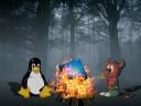 Linux asando a Windows
