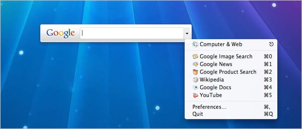 qsb: Quick Search Box de Google