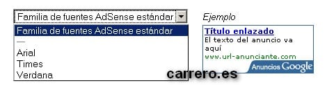 fuentes-en-adsense