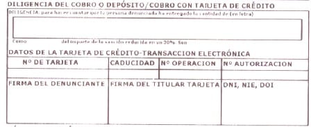 Pagar multas con tarjeta de crédito