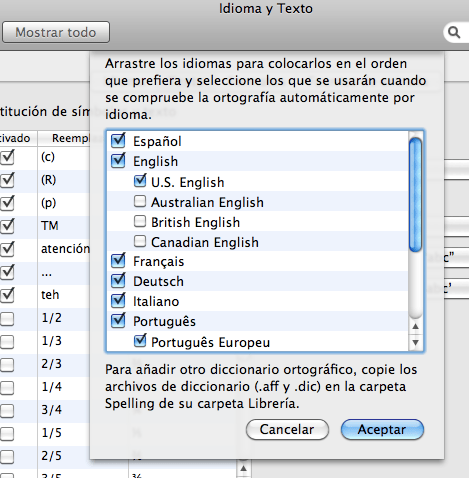 corrector os x