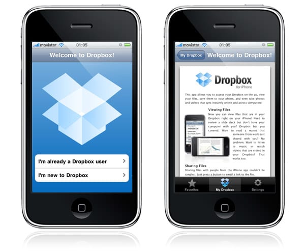 dropbox para iphone e ipod touch
