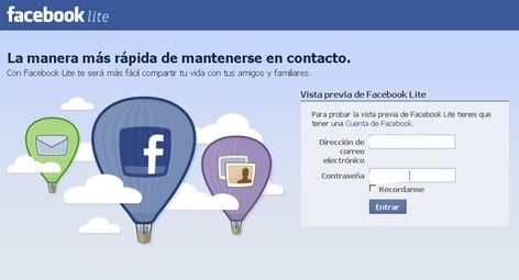 facebook lite
