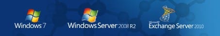 windows 7 window server 2008 exchange 2010