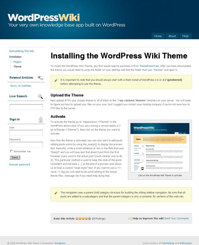 wordpress wiki