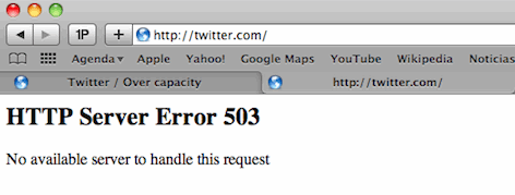 twitter sin capacidad