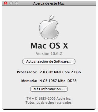 Acerca de este Mac