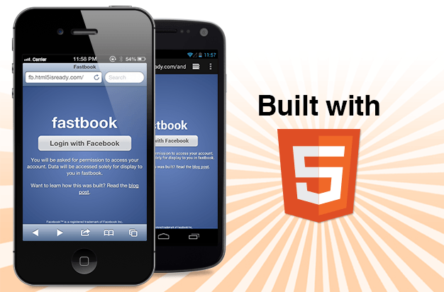 fastbook html5 facebook app