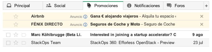 anuncios google en gmail promociones