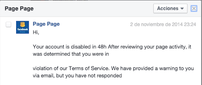 Sin tiempo para escribir.234 y el phishing en facebook