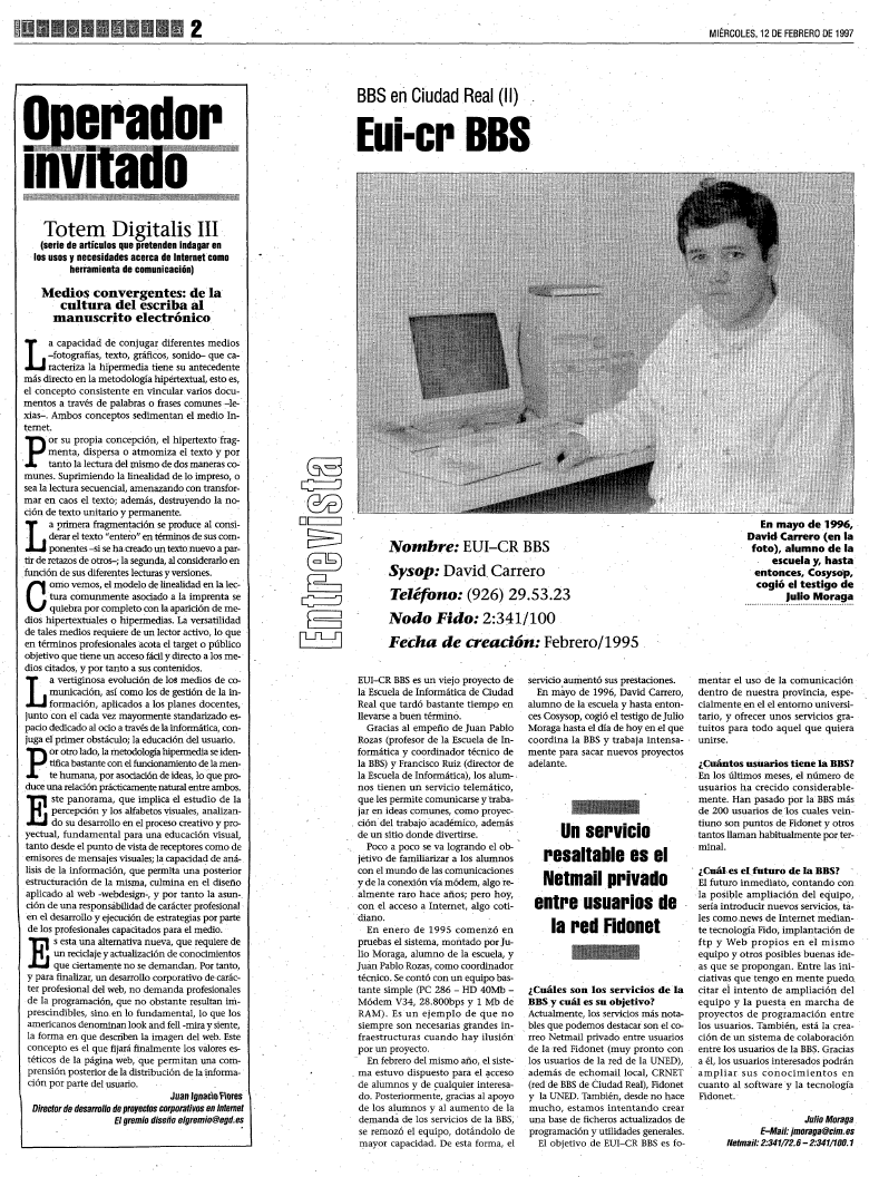 entrevista completa david carrero 1997 eui-cr-bbs