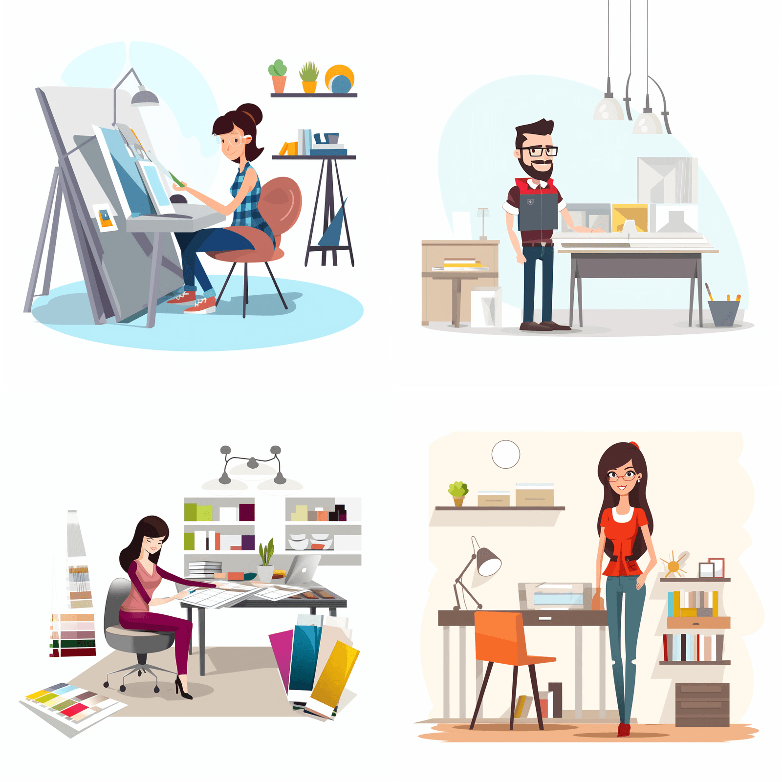 Colección de Ilustraciones gratis de profesiones